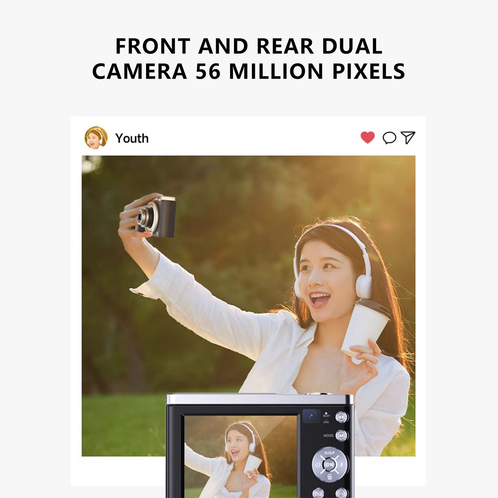 DC305X Digital Camera 5K 56MP Kids Camera 10X Optical Zoom Vlogging Camera for Teens DC305X Digital Camera 5K 56MP Kids Camera 10X Optical Zoom Vlogging Camera for Teens